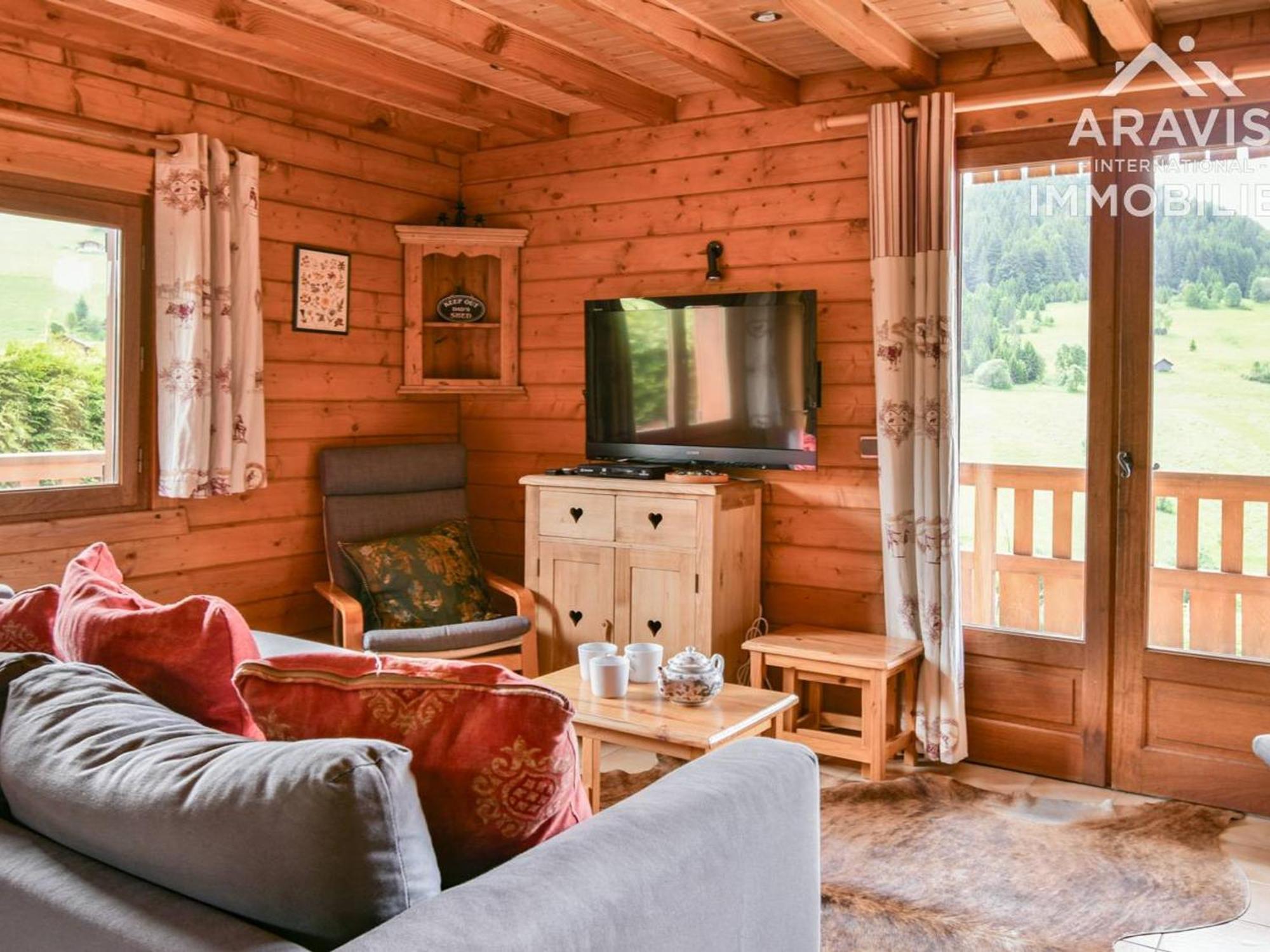 Chalet Cosy, 4 Chambres, 8 Pers, Proche Commerces, Terrasse, Parking, Wifi - Fr-1-391-150 Le Grand-Bornand Luaran gambar