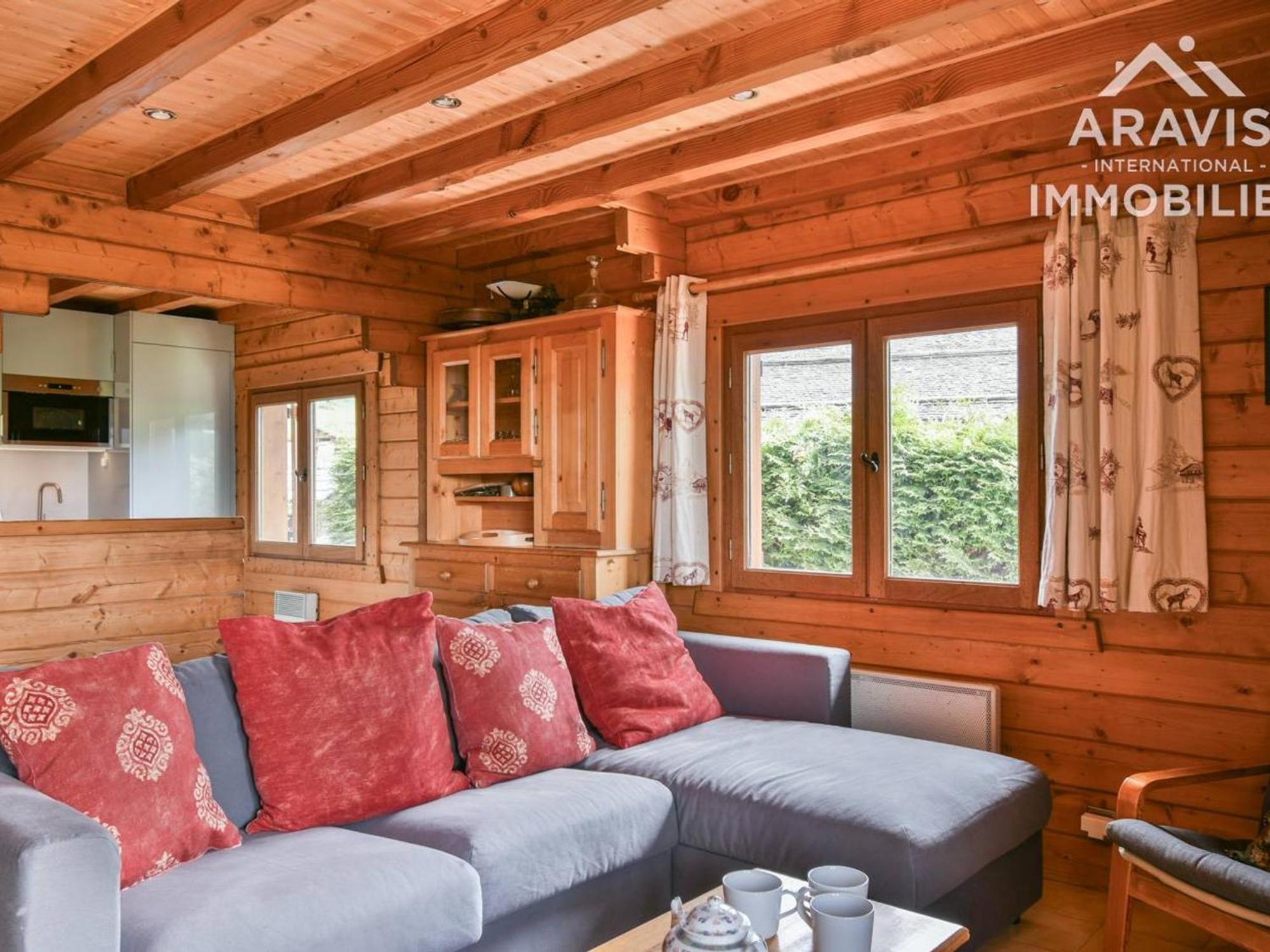 Chalet Cosy, 4 Chambres, 8 Pers, Proche Commerces, Terrasse, Parking, Wifi - Fr-1-391-150 Le Grand-Bornand Luaran gambar