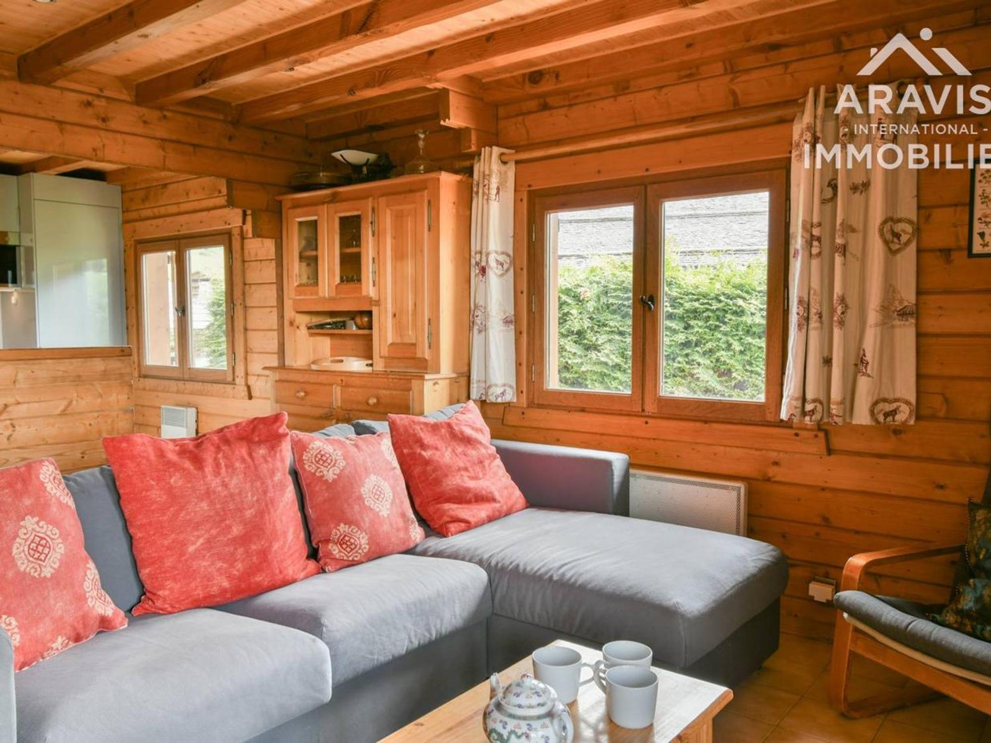 Chalet Cosy, 4 Chambres, 8 Pers, Proche Commerces, Terrasse, Parking, Wifi - Fr-1-391-150 Le Grand-Bornand Luaran gambar